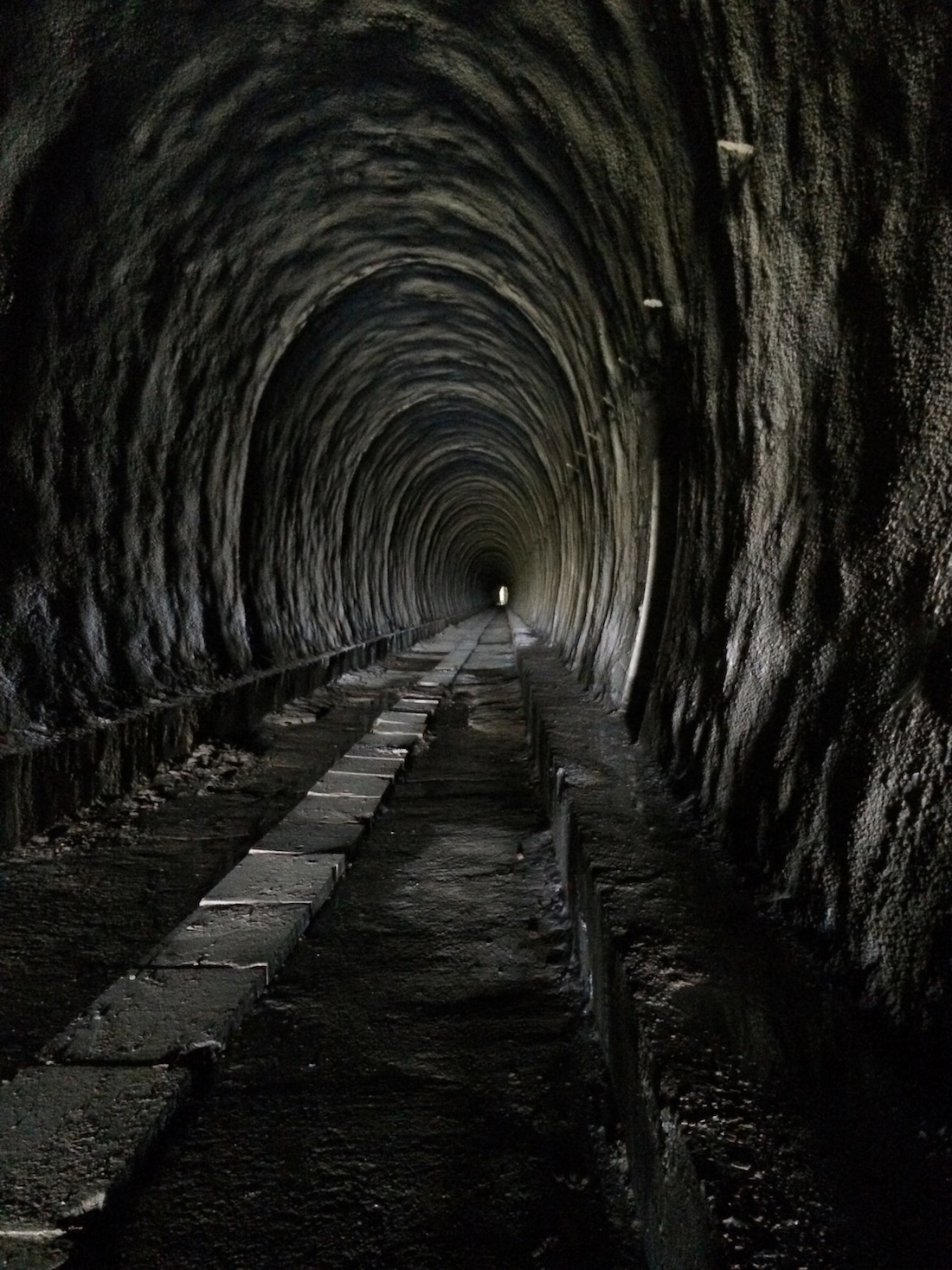 View into a tunnel